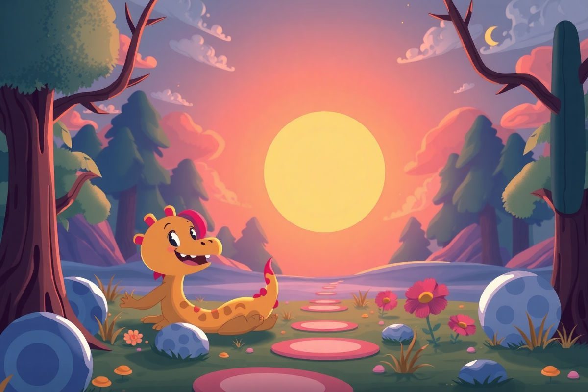 Pixar style bright colorful cartoon illustration of a warm, smiling plumbing and HVAC technician celebrating retirement beside his cozy workshop and service van, holding a wooden ornament with colleagues clapping in the background